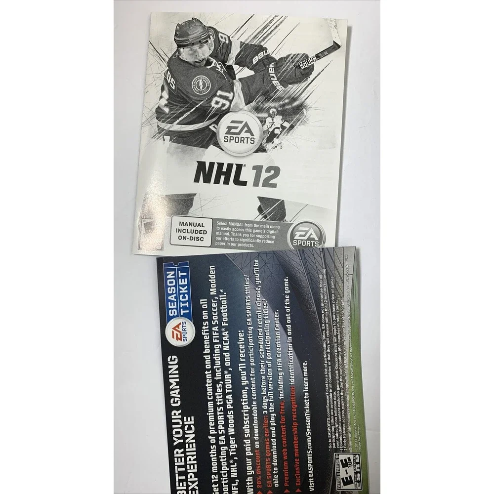 EA Sports NHL 12 Sony PlayStation 3, 2011 PS3 Hockey Video Game Complete Eit